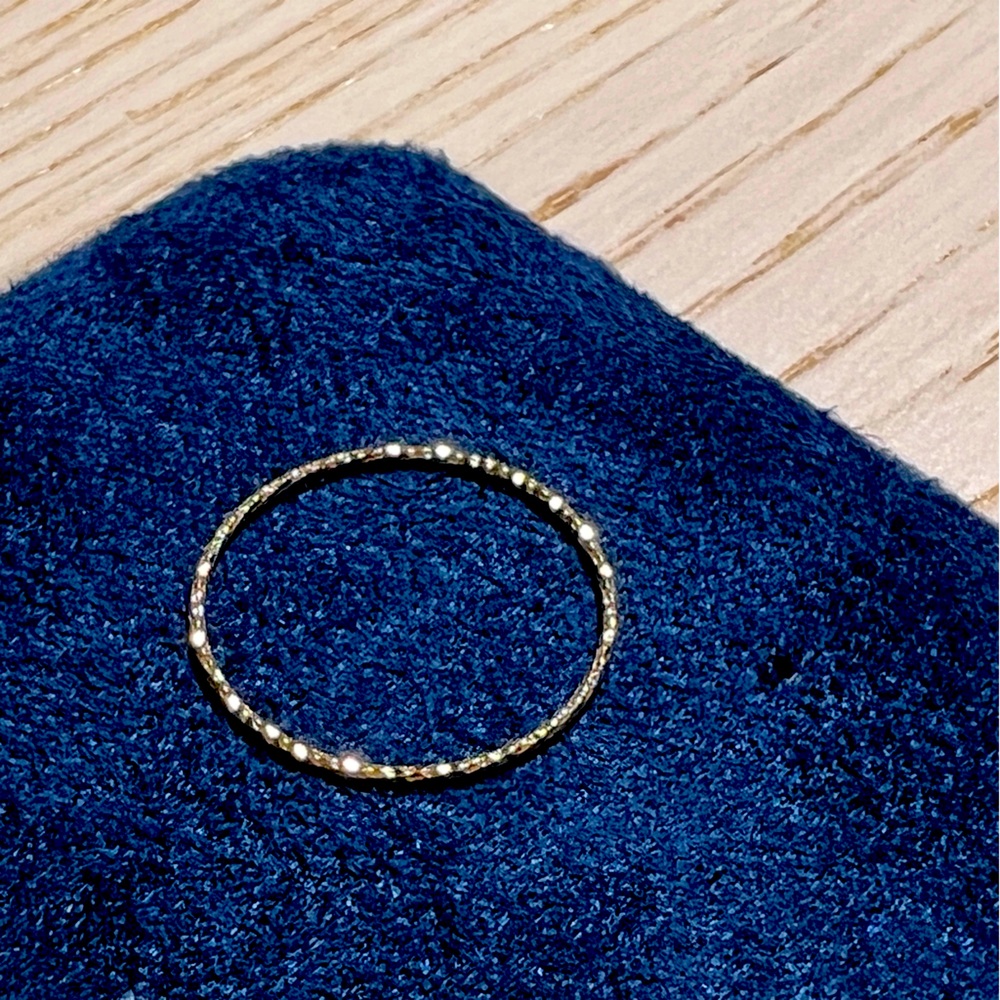 Stone and Strand gold sparkle ring